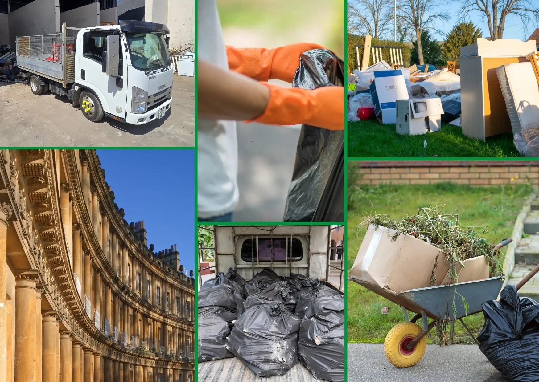 Rubbish removal in Bath - house clearances, garden waste, commercial waste